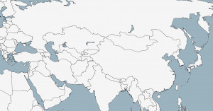 Central Asia Map Blank