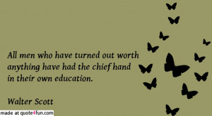 Sir Walter Scott quote #homeschooling