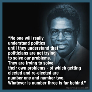 Walter Williams Politicians solving THEIR OWN problems