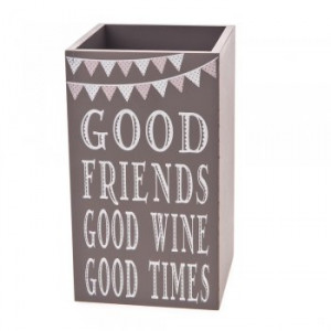 ... Tableware › Good Friends, Good Wine, Good Times Wine Bottle Holder