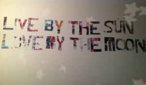 DIY: Magazine Wall Quote