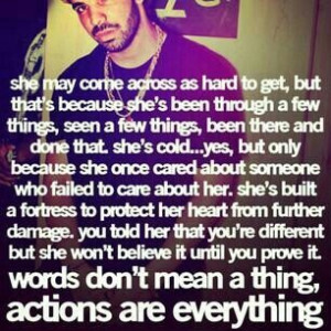 Actions speak louder than words