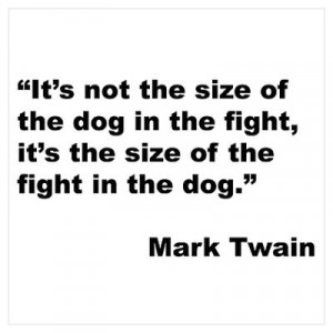 CafePress > Wall Art > Posters > Mark Twain Dog Size Quote Poster