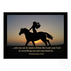 Horse w/ bible verse