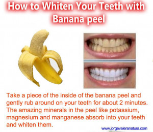 whiten teeth,Health tips ,benifits of banana,,healthy living,home made ...
