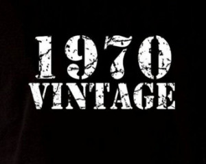 1970 Vintage 45th Birthday Gift Pre sent T Shirt T-Shirt Tshirt Tee ...