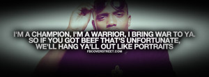 Im A Champion BoB Quote Facebook Cover