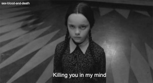 addams family, black and white, funny, i hate you, kill, killing you ...