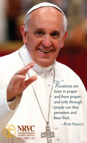 PRAYER CARD: Pope Francis Prayer for Vocations