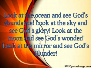 Look at the ocean and see...