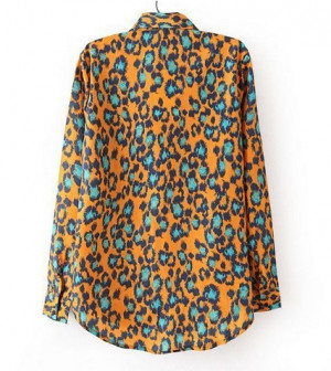 new arrival spring and autumn fashion women animal leopard print long