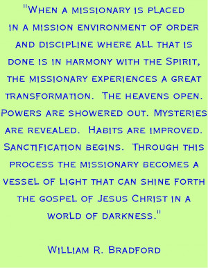 The Spiritual Growth of a Missionary