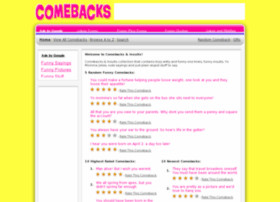 Over 1000 funny comebacks & insults. - Wecome to Comebacks & Insults