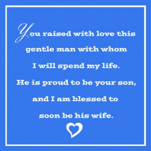 Great #wedding quote to share with #mothers of the #groom - great #son ...