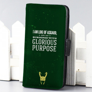case Loki Quotes thor marvel wallet case for iphone 4,4s,5,5s,5c,6 ...