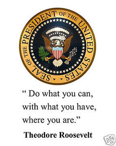 Theodore-Teddy-Roosevelt-Presidential-Seal-do-what-Quote-8-x-10-Photo ...