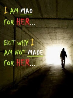 Am Mad for Her - Love Sayings 240x320 Mobile Wallpaper