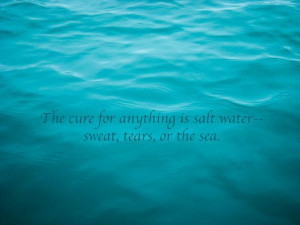 Salt Water Cure Art Quote Print, 8x10, Beach House Decor, Ocean Theme ...