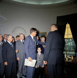 President John F. Kennedy Presents the American Legion Merchant Marine