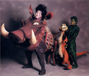 Tom Alan Robbins and Max Casella as Timon and Pumbaa