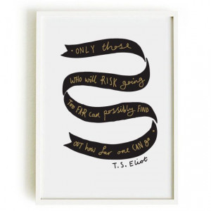 Eliot quote print A4 - home decor via Etsy