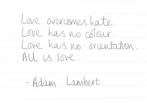 Love overcomes hate