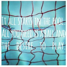 Once you've tried it! You never want to do anything else... #waterpolo