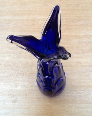 Antique Ultramarine Blue Glass Vase