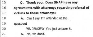 Harassing SNAP is bad enough. But the subsequent misrepresentations ...