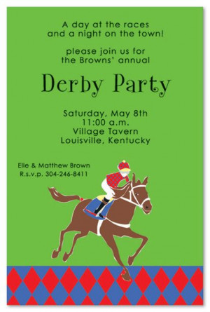 kentucky derby party invitations - Google Search