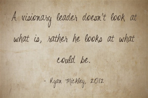 visionary leader holds three traits: