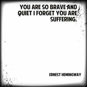 Suffering. Ernest Hemingway