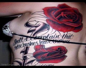 Tattoo Quotes About Roses Beautiful Roses Tattoo Ideas