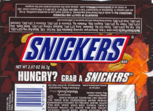 snickers candy bars levels of competition
