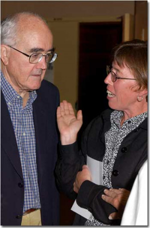 James Burke delivered a wide-ranging and engaging lecture on Oct. 2 ...