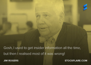 From Jim Rogers , co-founder of the Quantum Fund with George Soros ...