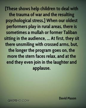 These shows help children to deal with the trauma of war and the ...