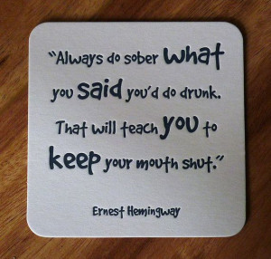 Letterpress Coasters Famous drinking quotes set by LetterpressArt, $15 ...