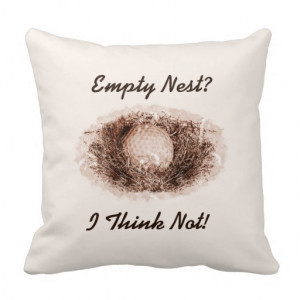 Personalized Funny Retired Empty Nest Golf Ball Throw Pillow