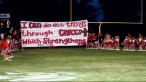 high school cheerleading squad can keep emblazoning Bible verses ...