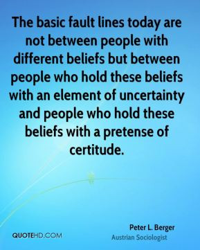 with different beliefs but between people who hold these beliefs ...
