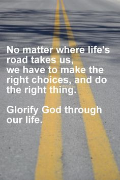 Glorify God, no matter what More