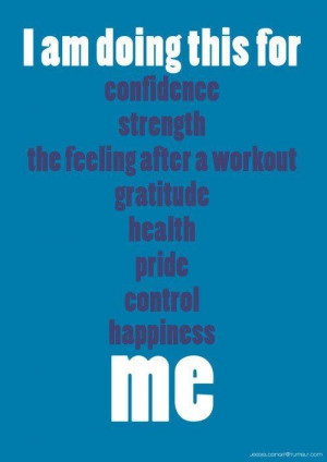 Workout Gratitude Health Pride Control Happiness Me. ~ Body Quotes