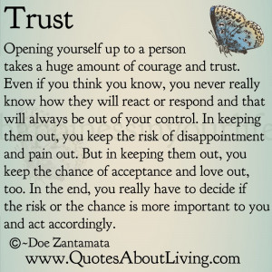 Trust - Opening Up