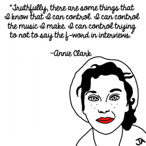 Annie Clark (a.k.a. St. Vincent) Quotations, in Illustrated Form