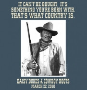 Picture of famous cowboy with shotgun for western mixer