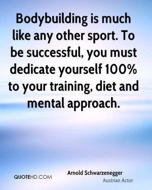 ... dedicate yourself 100% to your training, diet and mental approach