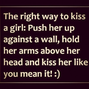 the right way to kiss a girl # lesbian