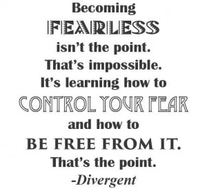 ... Divergent Movie Quote | Wall Decal | Fearless Sticker| 22