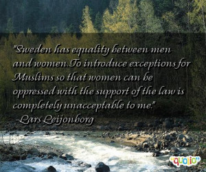 ... men and women to introduce exceptions for muslims so that women can be